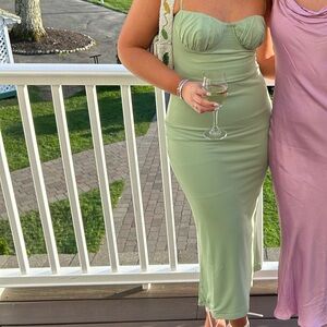 Beginning Boutique Green Maxi Dress